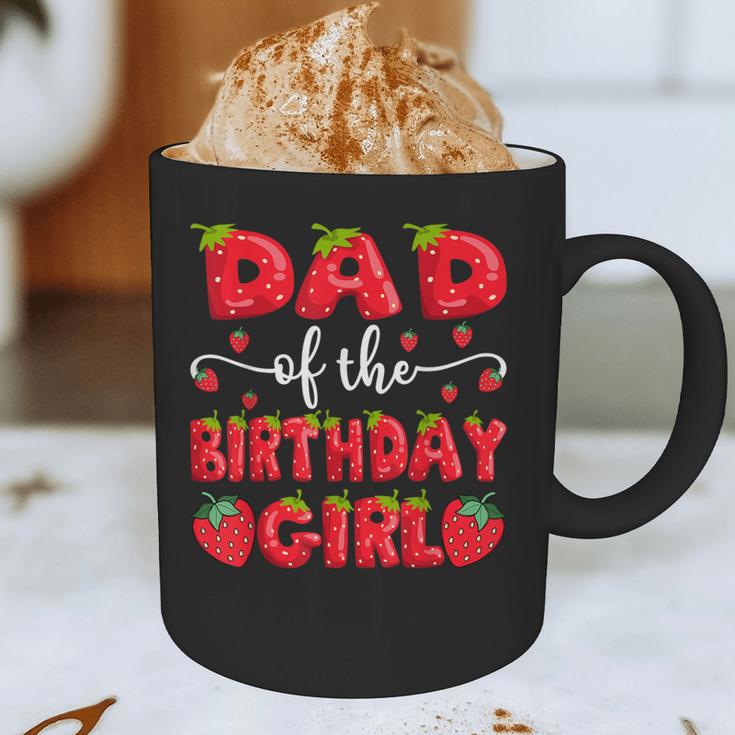 Dad Of The Birthday Girl Strawberry Family Matching Graphic Print Coffee Mug