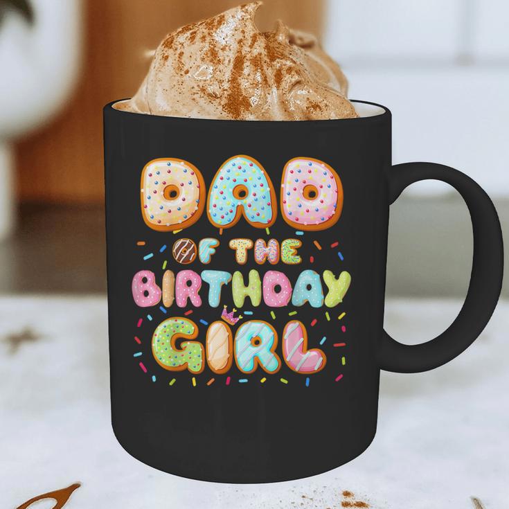 Dad Of The Birthday Girl Sweet Donut Birthday Family Graphic Print Coffee Mug