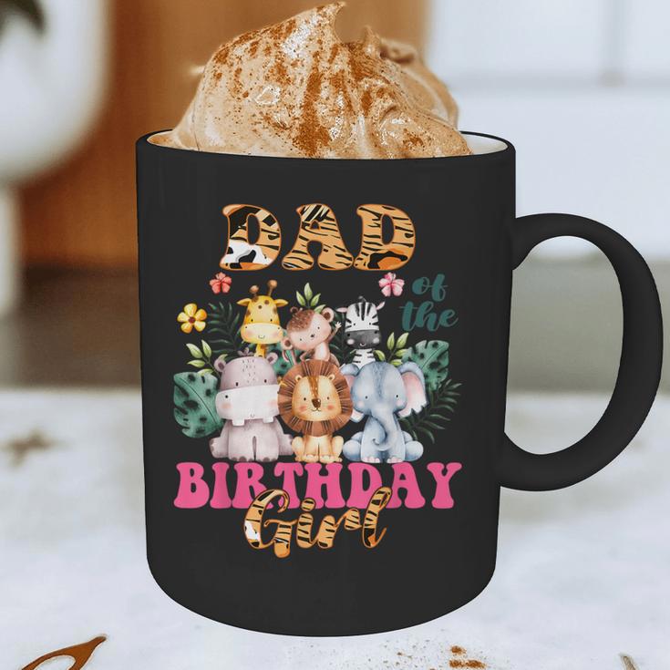 Dad Of The Birthday Girl Zoo Theme Animal Party Safari Cool Graphic Print Coffee Mug