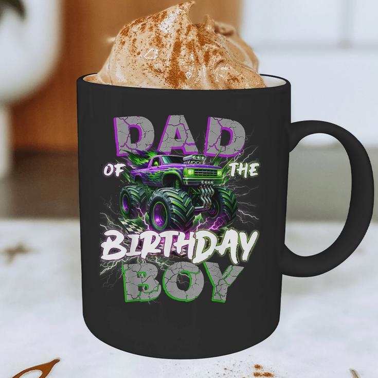 Dad Of The Birthday Monster Truck Family Matching Party Graphic Print Coffee Mug