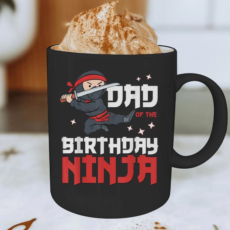 Dad Of The Birthday Ninja Daddy Party Best Father Boy Pop Graphic Print Coffee Mug