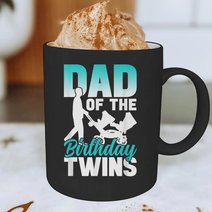 Dad Of The Birthday Twins Celebrate Cute Twin Father Daddy Graphic Print Coffee Mug