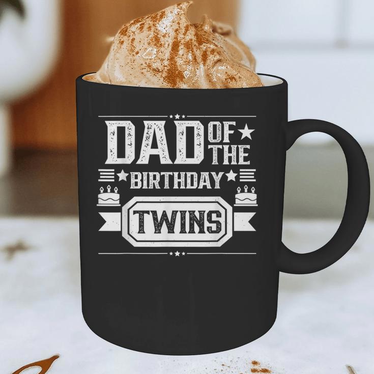 Dad Of The Birthday Twins Cute Twin Celebrate Father Daddy Graphic Print Coffee Mug