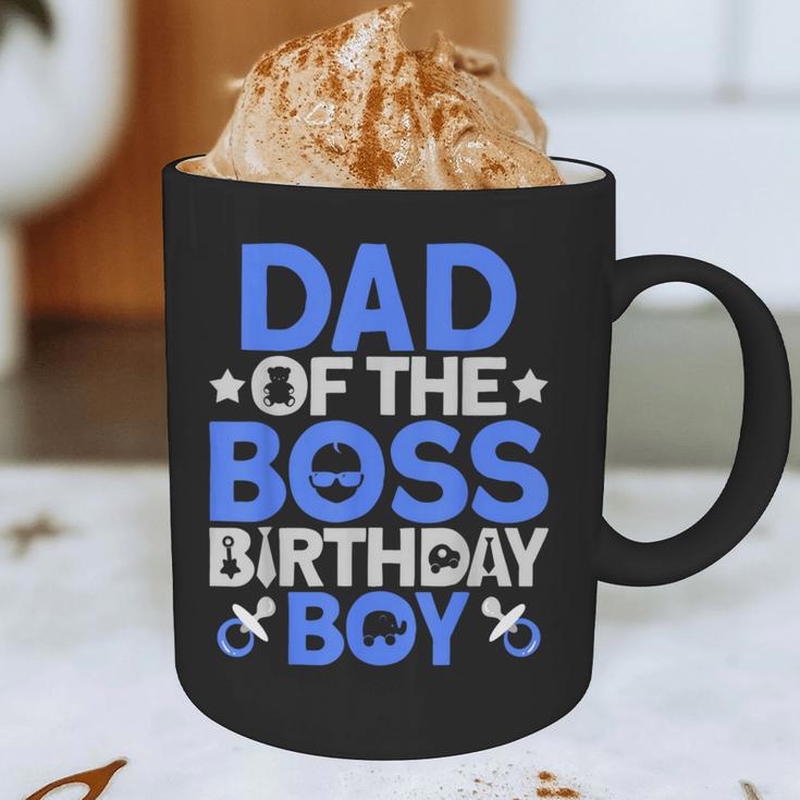 Dad Of The Boss Birthday Party Outfit Like A Boss Dad Graphic Print Coffee Mug