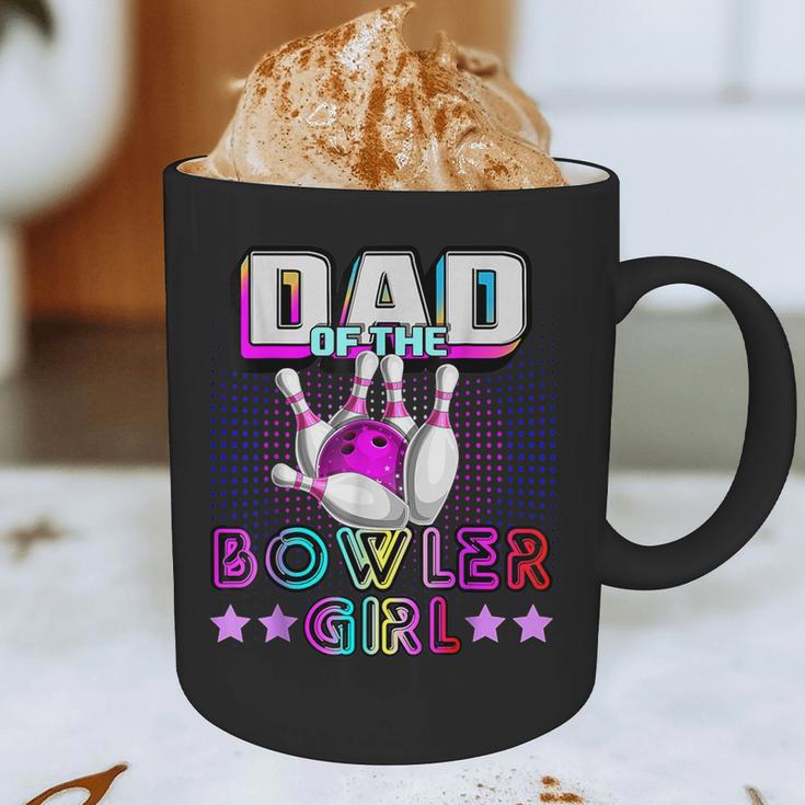 Dad Of The Bowler Girl Matching Family Bowling Birthday Graphic Print Coffee Mug