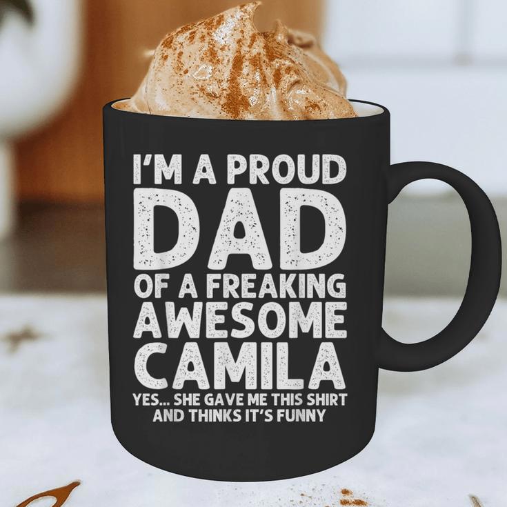 Dad Of CAMILA Father's Day Personalized Name Joke Graphic Print Coffee Mug