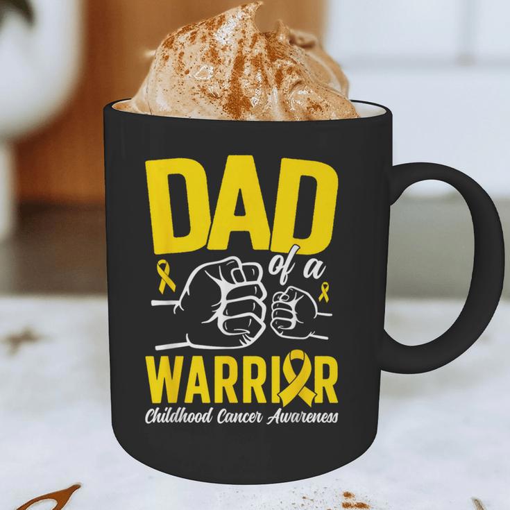 Dad Of A Childhood Cancer Warrior Childhood Cancer Awareness Graphic Print Coffee Mug