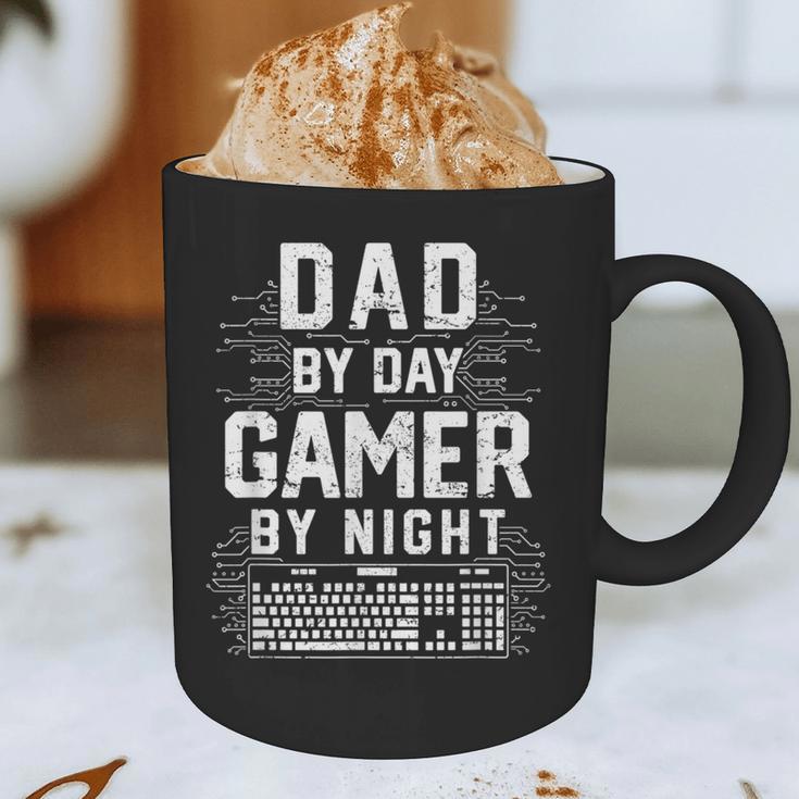Dad By Day Gamer By Night PC Gaming Gift Graphic Print Coffee Mug