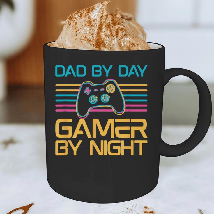 Dad By Day Gamer By Night Video Games Lover Gamer Dad Graphic Print Coffee Mug
