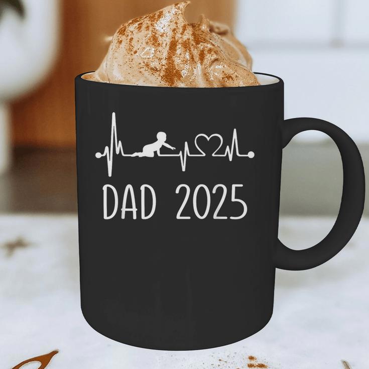 Dad Est 2025 Frequency Pulse New Dad To Be Graphic Print Coffee Mug
