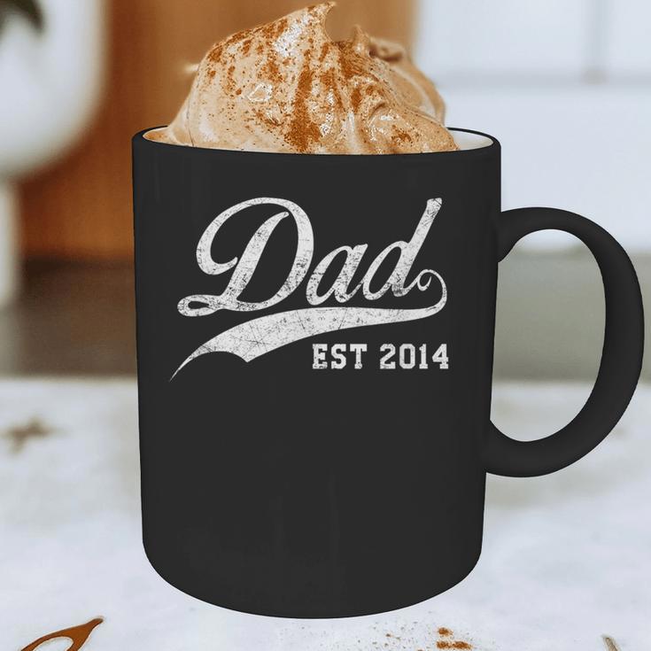Dad Established 2014 Father's Day Graphic Print Coffee Mug Dad Established 2014 Father's Day Graphic Print Coffee Mug