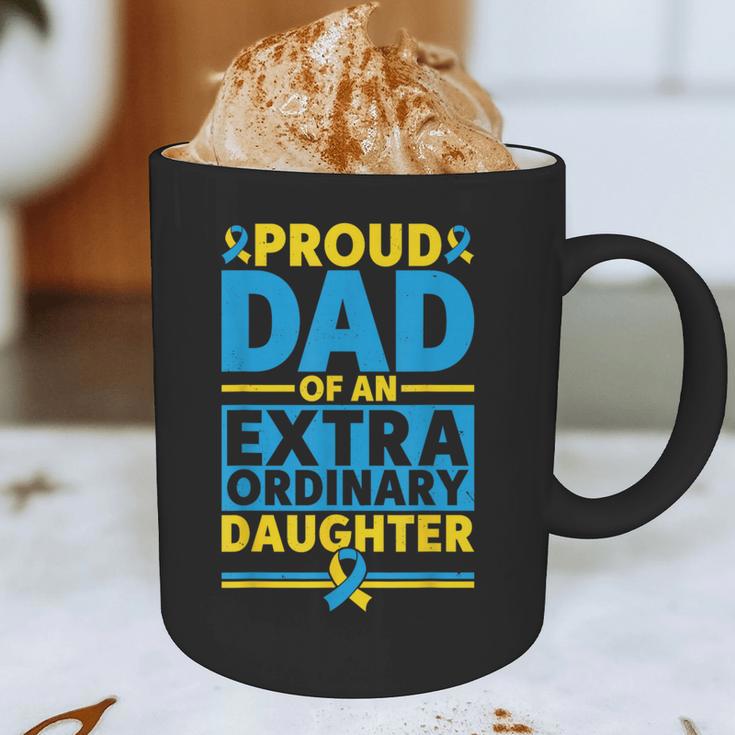 Dad Of An Extraordinary Daughter Down Syndrome Awareness Day Graphic Print Coffee Mug