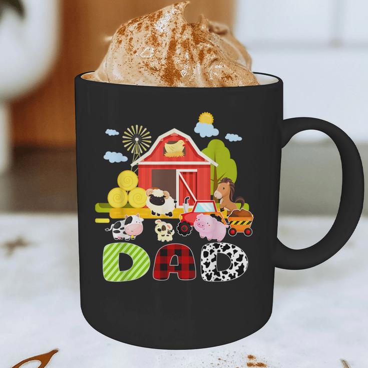 Dad Farm Animal Birthday Family Matching Party Graphic Print Coffee Mug