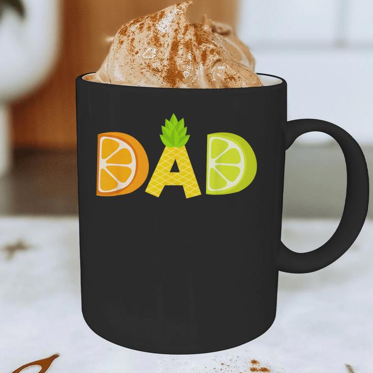Dad Fruitarian Lover Summer Father Fruit Slice Graphic Print Coffee Mug Dad Fruitarian Lover Summer Father Fruit Slice Graphic Print Coffee Mug