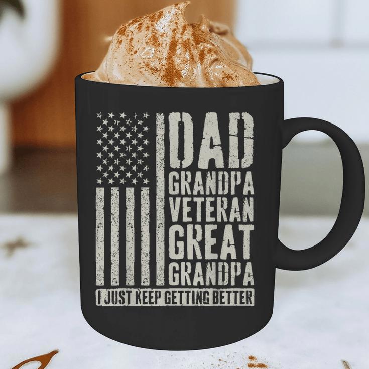 Dad Grandpa Veteran Great Grandpa Graphic Print Coffee Mug