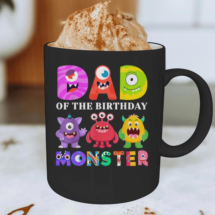 Dad Little Monster Kids 1st Birthday Party Family Monster Small Graphic Print Coffee Mug