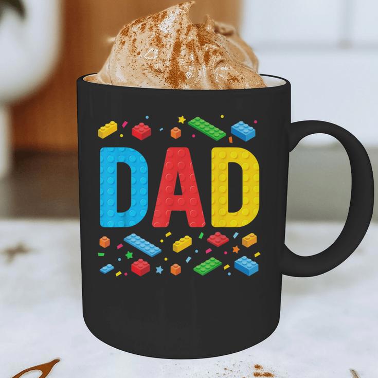 Dad Master Builder Building Bricks Blocks Family Fathers Day Graphic Print Coffee Mug