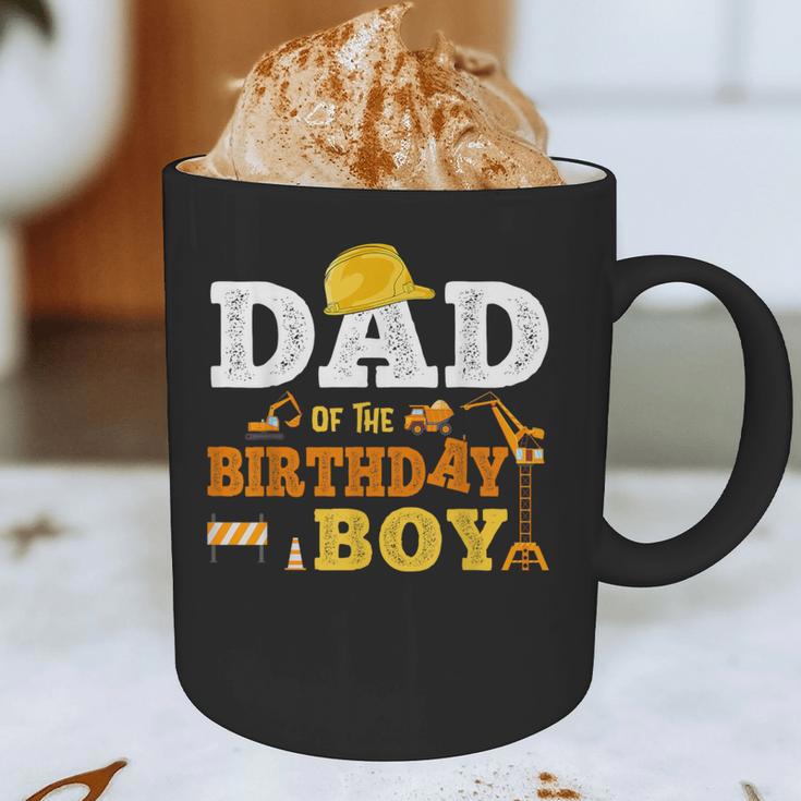Dad Mom Of The Birthday Boy Kid Construction Matching Family Graphic Print Coffee Mug