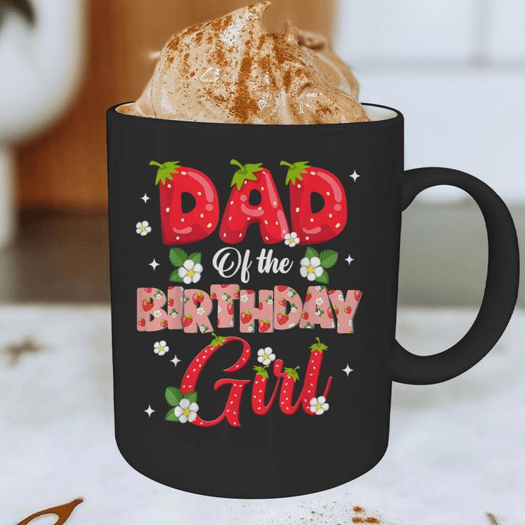 Dad And Mom Birthday Girl Strawberry Berry Sweet One Two Graphic Print Coffee Mug