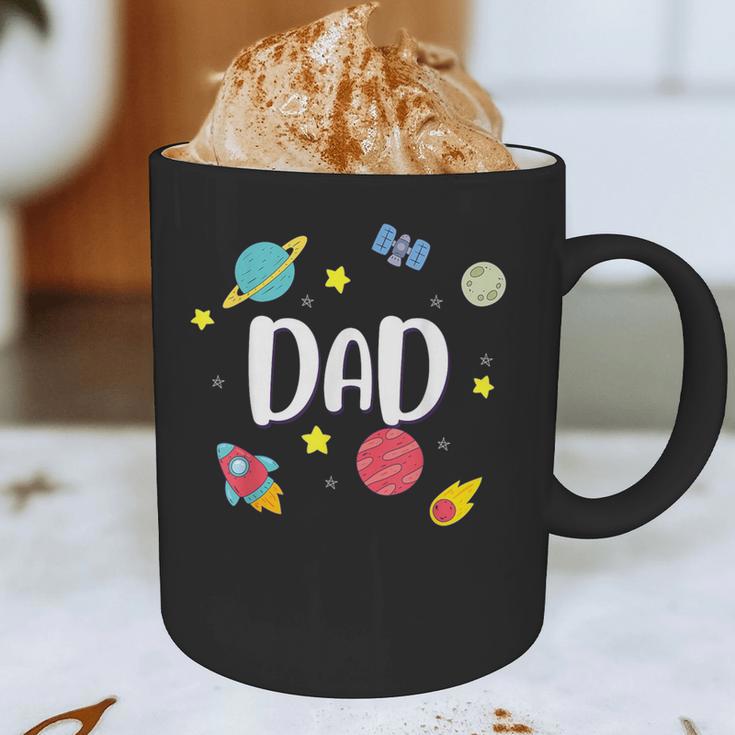 Dad Outer Space Galaxy Birthday For Family Graphic Print Coffee Mug