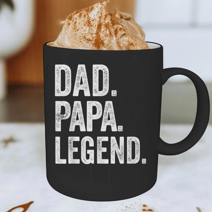 Dad Papa Legend Vintage Distressed Bold Papa Graphic Graphic Print Coffee Mug