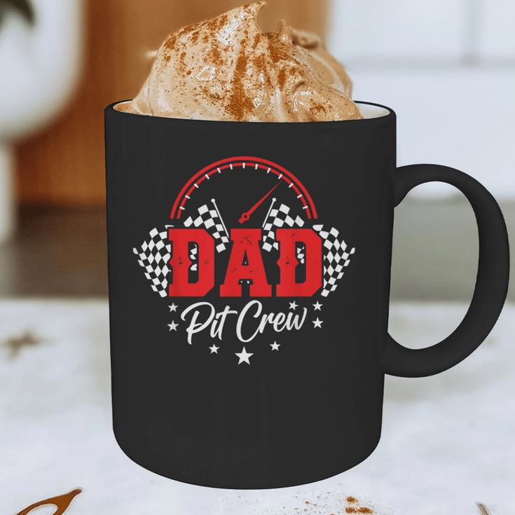 Dad Pit Crew Birthday Party Race Car Racing Family Matching Graphic Print Coffee Mug