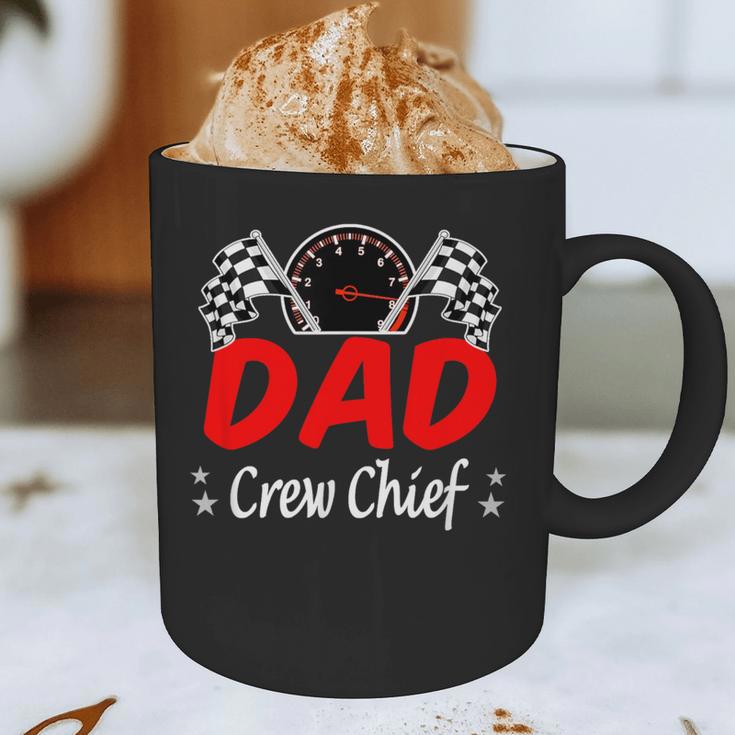 Dad Pit Crew Chief Racing Birthday Childs Party Fun Graphic Print Coffee Mug