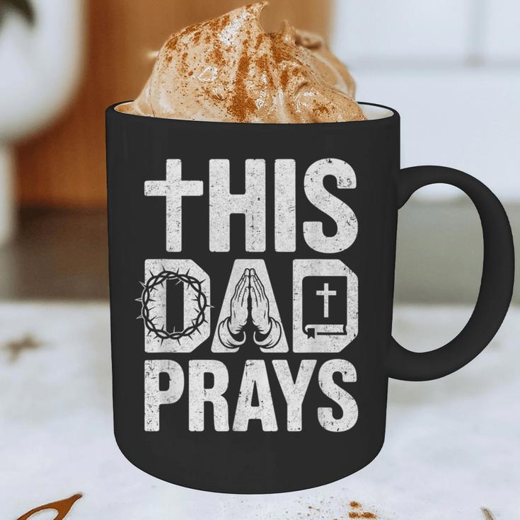 This Dad Pray Religious Vintage Father's Day Christian Daddy Graphic Print Coffee Mug
