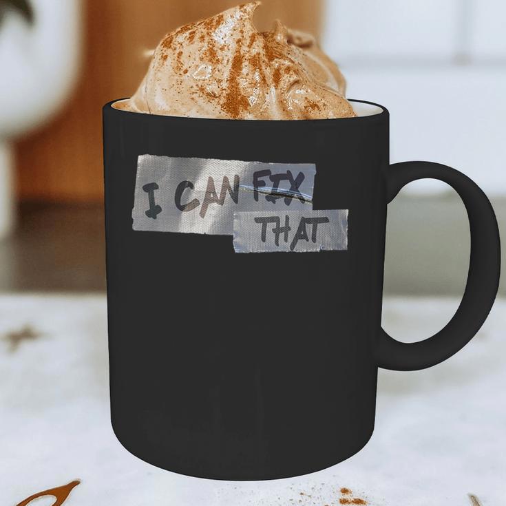 Dad Shirt Duct Tape I Can Fix That TShirt Graphic Print Coffee Mug Dad Shirt Duct Tape I Can Fix That TShirt Graphic Print Coffee Mug