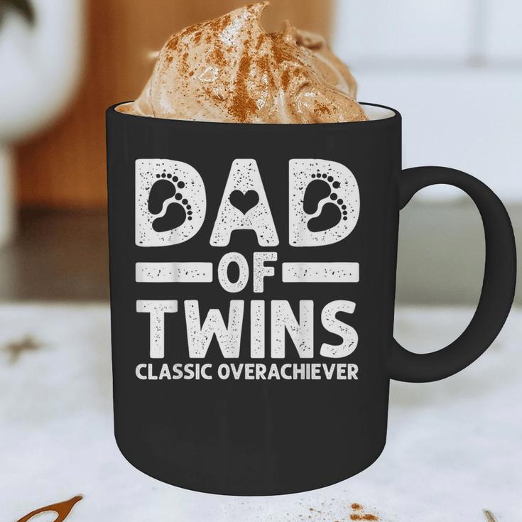Dad Of Twins Classic Overachiever Cool Twin Dad Graphic Print Coffee Mug