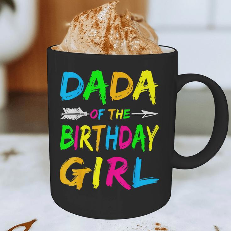 Dada Of The Birthday Girl Retro 80's Party Shirt Graphic Print Coffee Mug