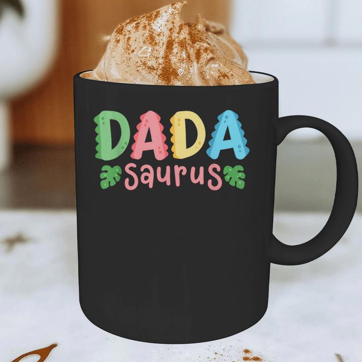 Dada Saurus Kids Dinosaur Birthday Party Family Matching Graphic Print Coffee Mug