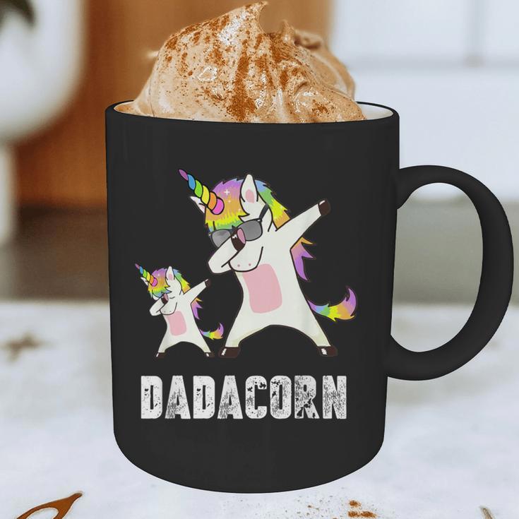 Dadacorn Shirt Unicorn Dad And Baby Best Father Graphic Print Coffee Mug