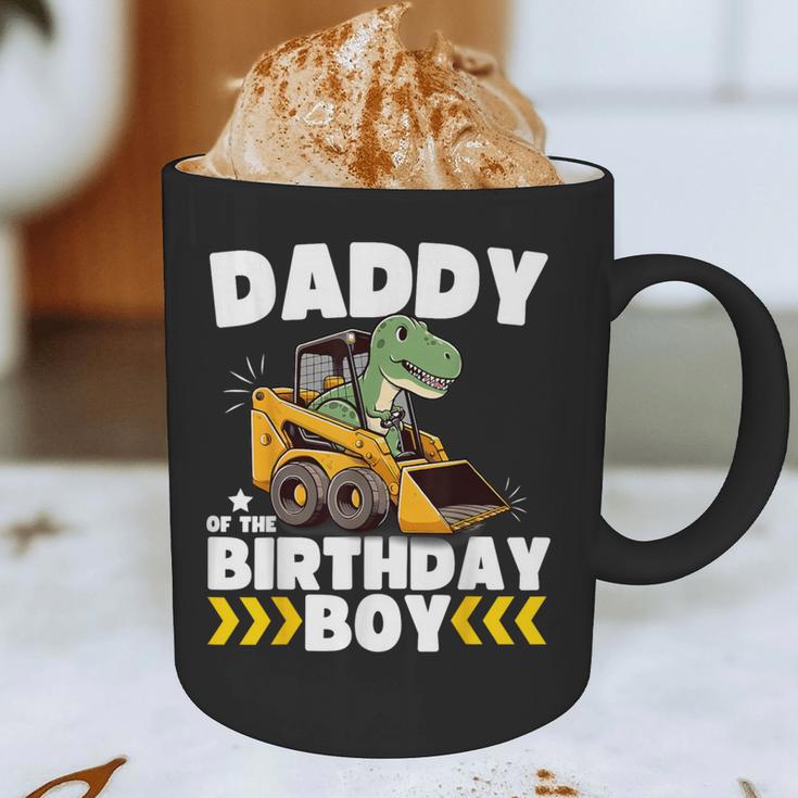Daddy Of The Birthday Boy Dinosaur Construction Worker Truck Graphic Print Coffee Mug