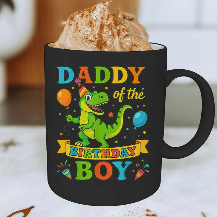 Daddy Of The Birthday Boy T-Rex Dinosaur Birthday Party Graphic Print Coffee Mug