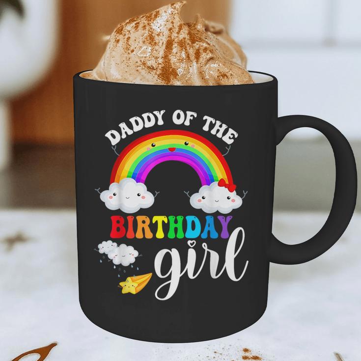 Daddy Of The Birthday Girl Rainbow B-Day Matching Family Graphic Print Coffee Mug Daddy Of The Birthday Girl Rainbow B-Day Matching Family Graphic Print Coffee Mug