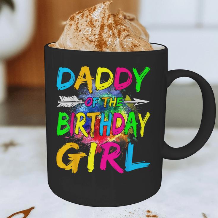 Daddy Of The Birthday Girl Retro 80's Party Graphic Print Coffee Mug