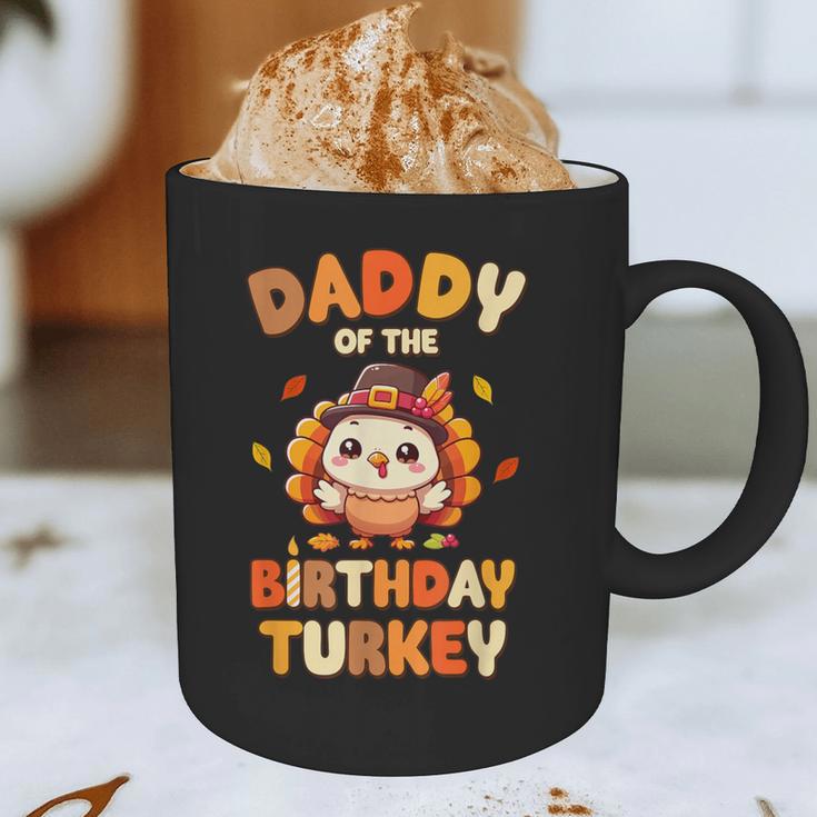 Daddy Of The Birthday Turkey Family 1st Birthday Boy Graphic Print Coffee Mug