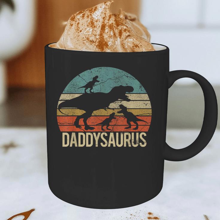 Daddy Dinosaur Daddysaurus 3 Three Kids Xmas Graphic Print Coffee Mug