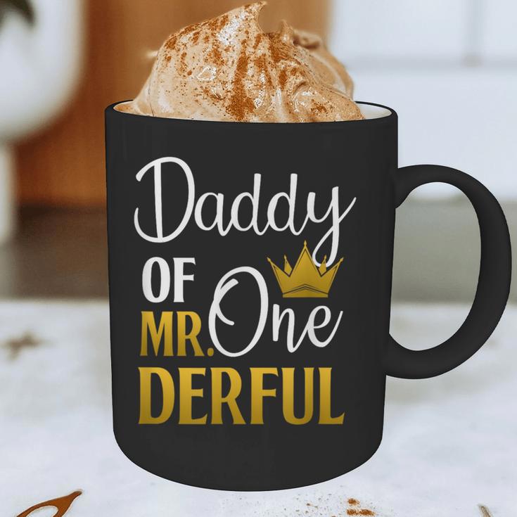 Daddy Of Mr Onederful 1st Birthday Father's Day First Daddy Graphic Print Coffee Mug