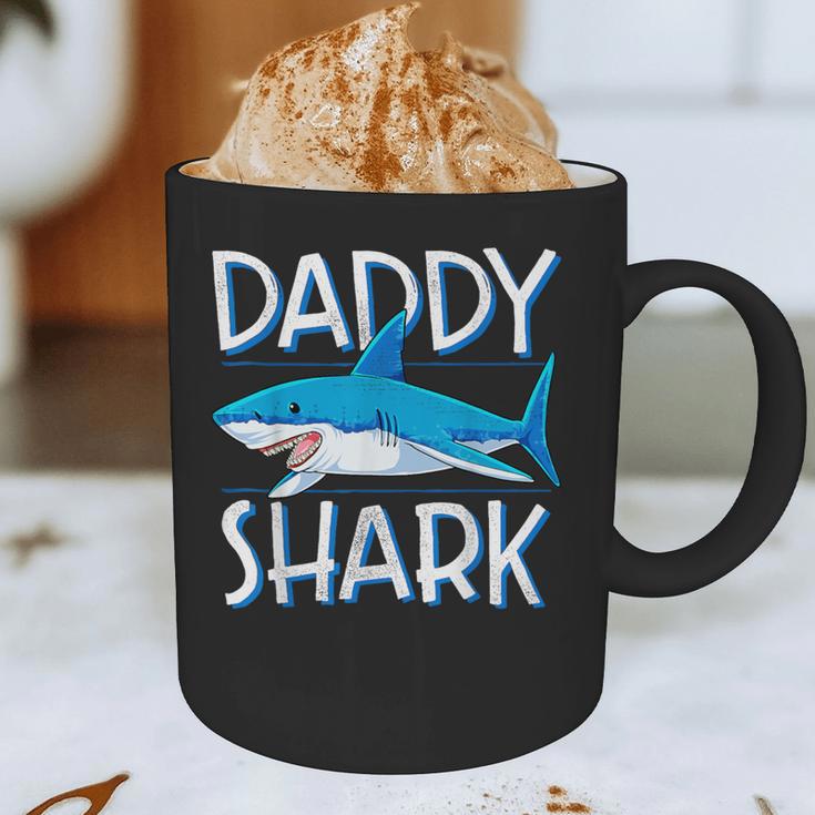 Daddy SharkShirt Fathers Day Family Matching Dad Graphic Print Coffee Mug
