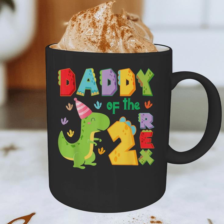 Daddy Of The Two Rex 2Nd Birthday Boy Dinosaur T-Rex Graphic Print Coffee Mug