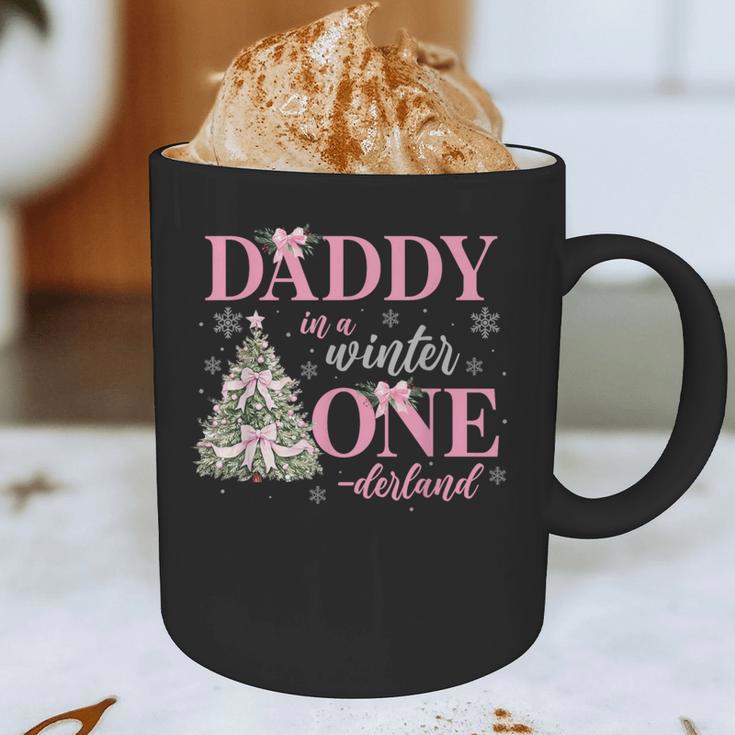 Daddy In a Winter Onederland Birthday Girl Christmas Tree Graphic Print Coffee Mug Daddy In a Winter Onederland Birthday Girl Christmas Tree Graphic Print Coffee Mug