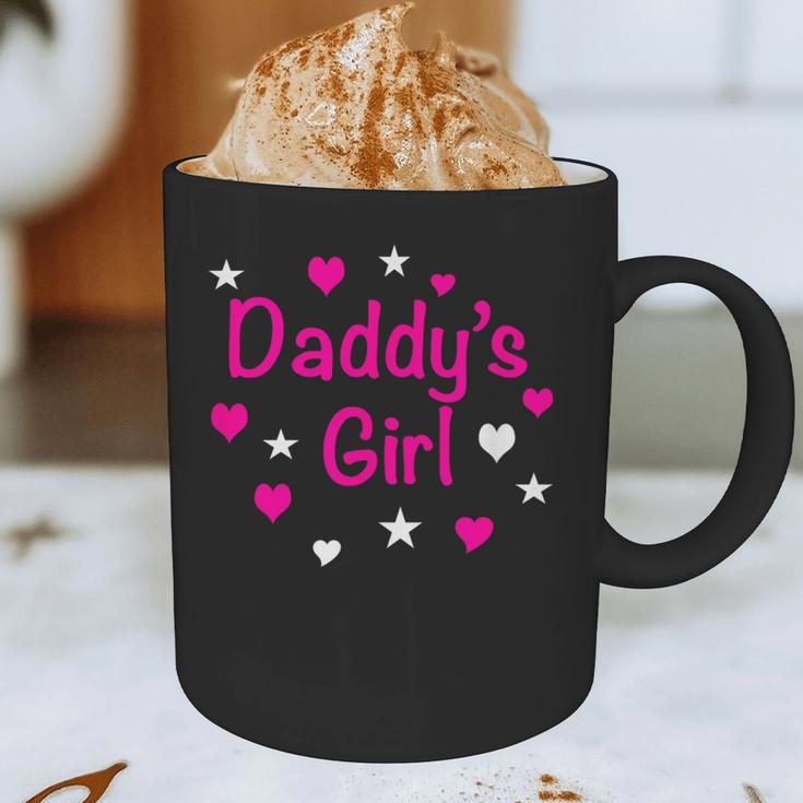 Daddy's Girl Shirt With Pink Lettering Graphic Print Coffee Mug