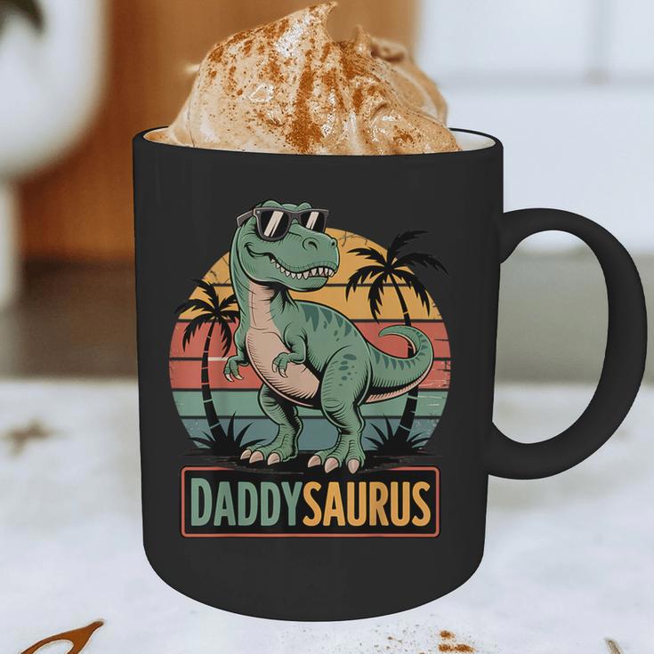 DaddysaurusRex Dinosaur Daddy Saurus Family Matching Dad Graphic Print Coffee Mug