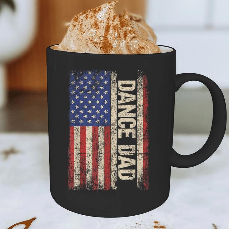 Dance Dad US American Flag Shirt Dancer Dancing Father Men Graphic Print Coffee Mug