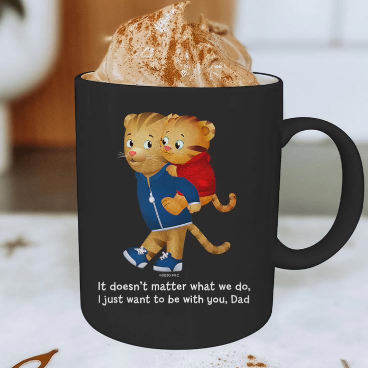 Daniel And Dad Tiger Dark Shirt Graphic Print Coffee Mug Daniel And Dad Tiger Dark Shirt Graphic Print Coffee Mug