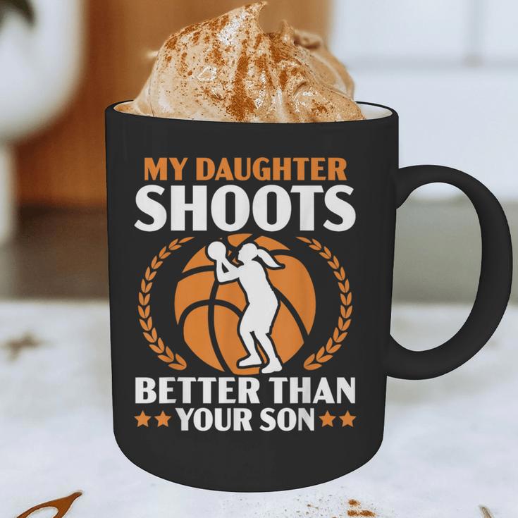 Daughter Basketball Sport Basketball Dad Mom Basketball Fan Graphic Print Coffee Mug