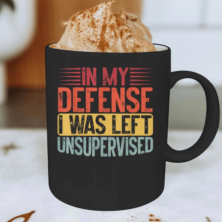 In My Defense i Was Left Unsupervised Introvert Graphic Print Coffee Mug In My Defense i Was Left Unsupervised Introvert Graphic Print Coffee Mug