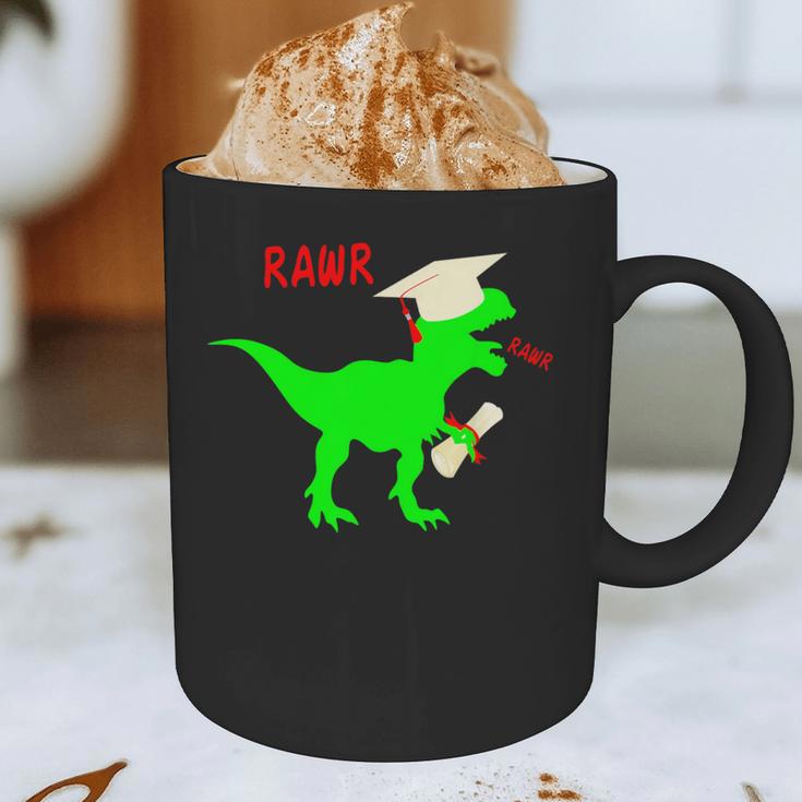 Dinosaur Rawr Diploma Grad Graduate Graduation Graphic Print Coffee Mug